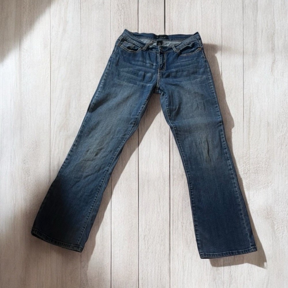 WOMENS JEANS SIZE 10 9.8 PREMIUM FADED